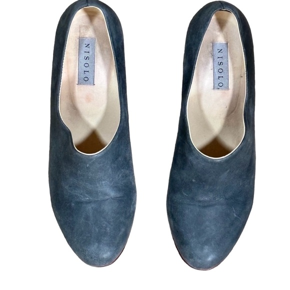 Nisolo Austin Heel Leather Boots In Smoke Gray Leather Size 7.5 - Picture 3 of 8